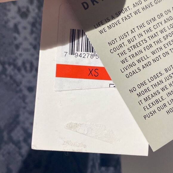 DKNY Sport Women's Gray Python Print High Waist Super Support Bike Shorts XS NWT - Picture 6 of 9